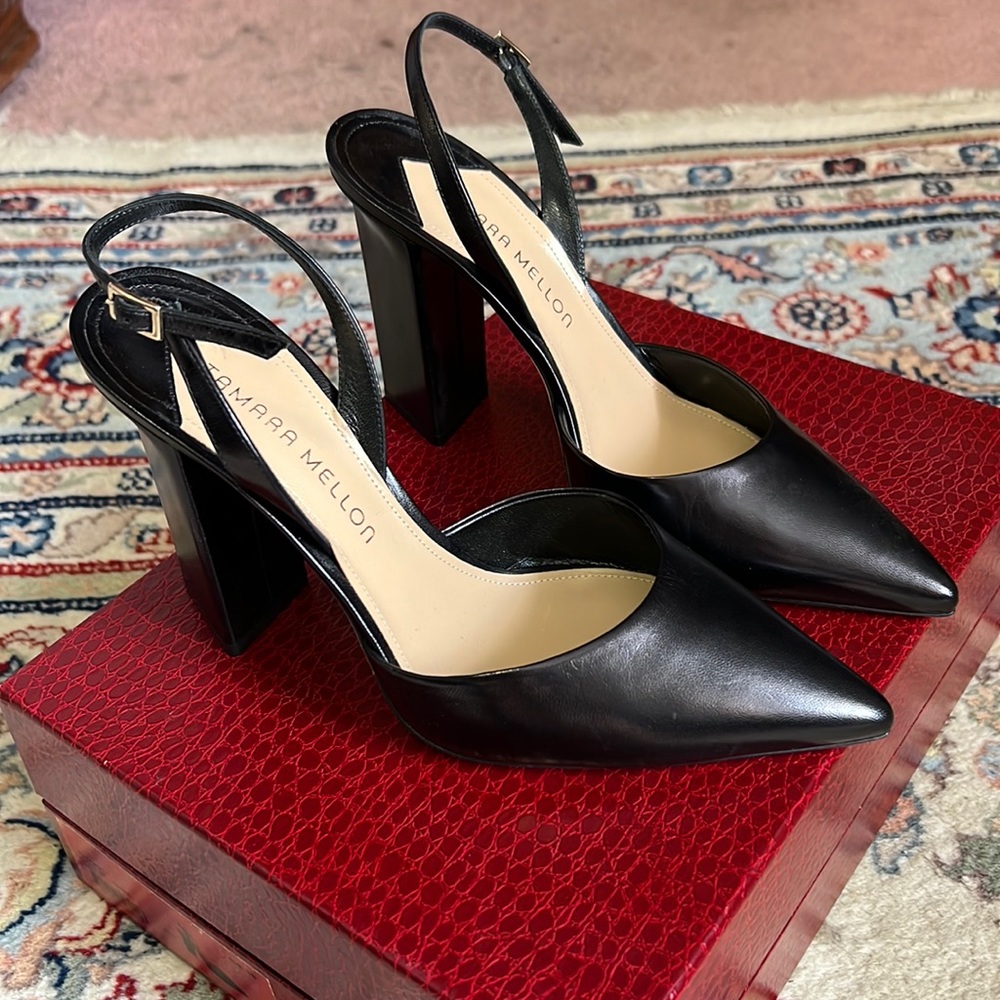 Gently worn Tamara Melloni sling backs